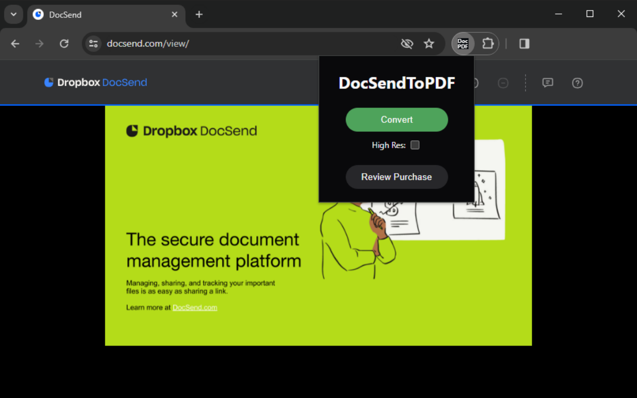 DocSendToPDF chrome谷歌浏览器插件_扩展第2张截图