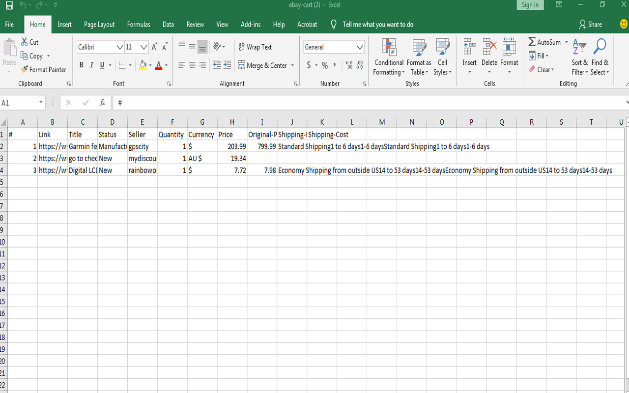 Ebay Cart Exporter chrome谷歌浏览器插件_扩展第3张截图