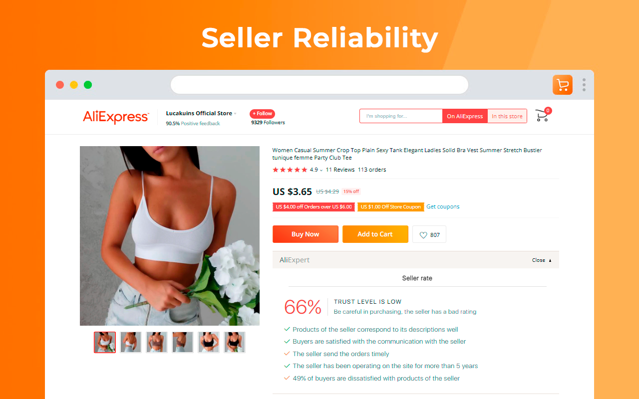 AliExpert：购物助手 chrome谷歌浏览器插件_扩展第1张截图