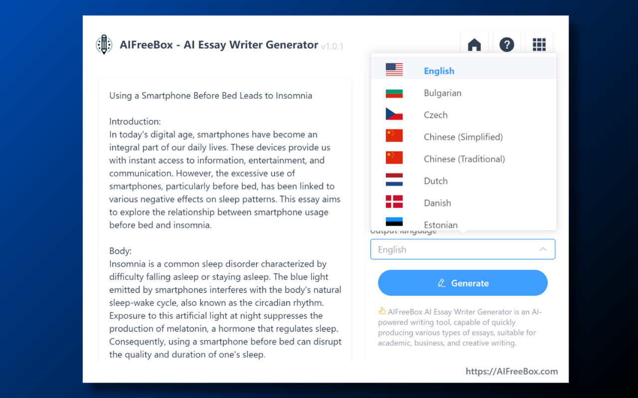 免费AI论文生成器: AIFreeBox chrome谷歌浏览器插件_扩展第3张截图