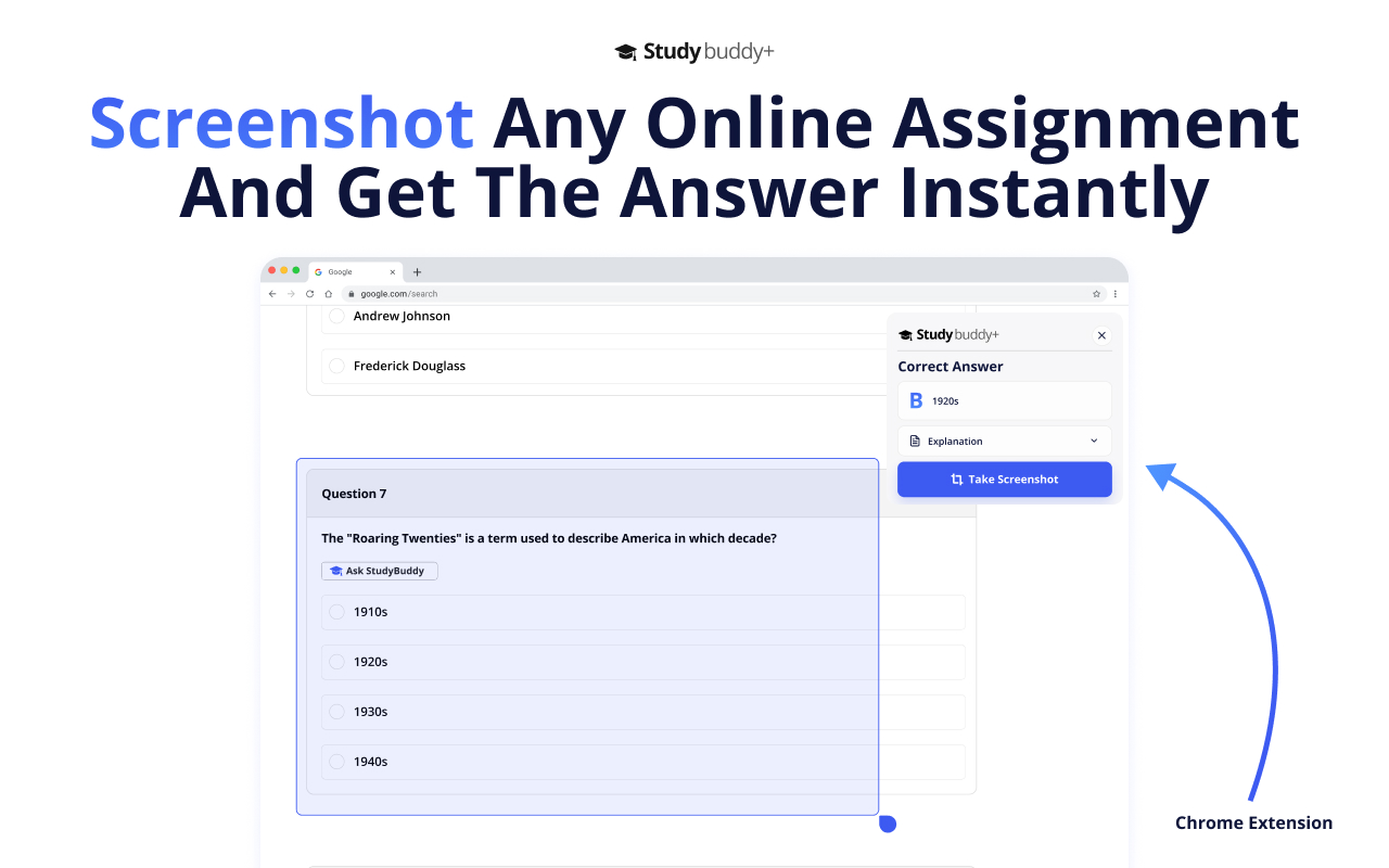 StudyBuddy - Homework Solver chrome谷歌浏览器插件_扩展第1张截图