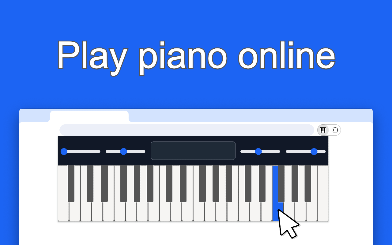 在线钢琴 chrome谷歌浏览器插件_扩展第1张截图