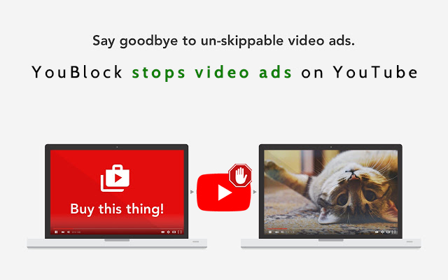 YouBlock - Video Ads Blocker for Youtube™ chrome谷歌浏览器插件_扩展第1张截图