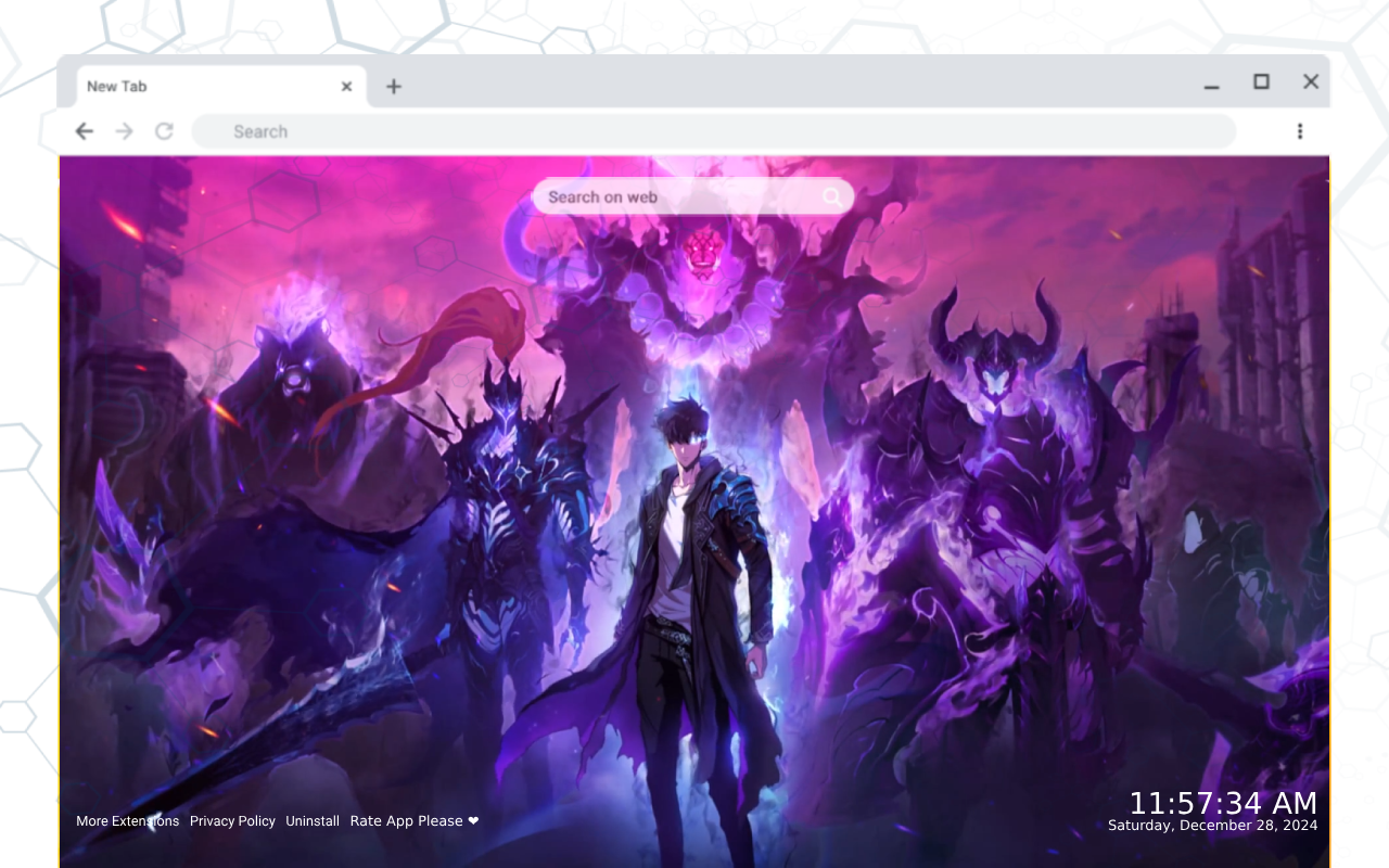 Sung Jinwoo Solo Leveling Live Wallpaper chrome谷歌浏览器插件_扩展第1张截图