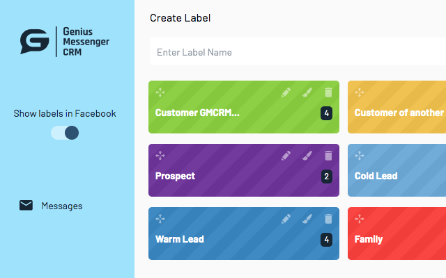 Genius Messenger CRM chrome谷歌浏览器插件_扩展第1张截图