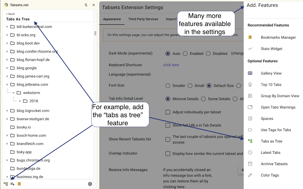 Tabsets.net chrome谷歌浏览器插件_扩展第1张截图