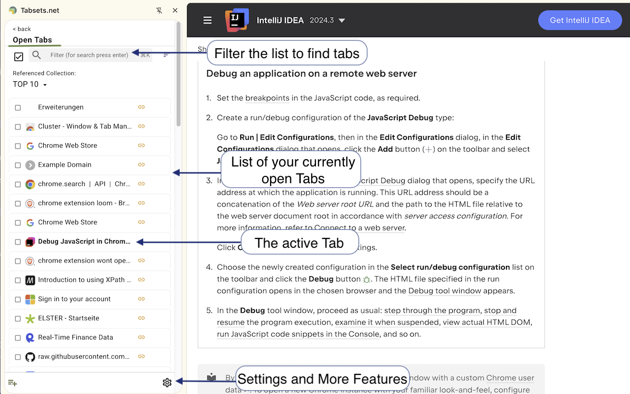 Tabsets.net chrome谷歌浏览器插件_扩展第4张截图