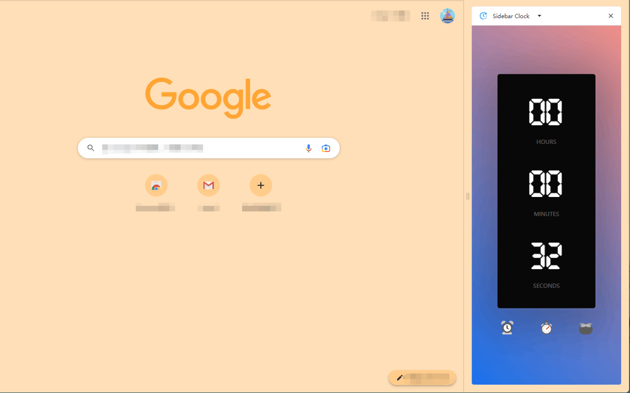 Sidebar Clock chrome谷歌浏览器插件_扩展第4张截图