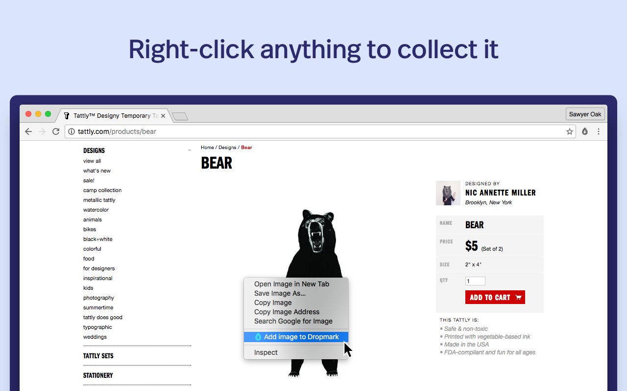 Add to Dropmark chrome谷歌浏览器插件_扩展第1张截图