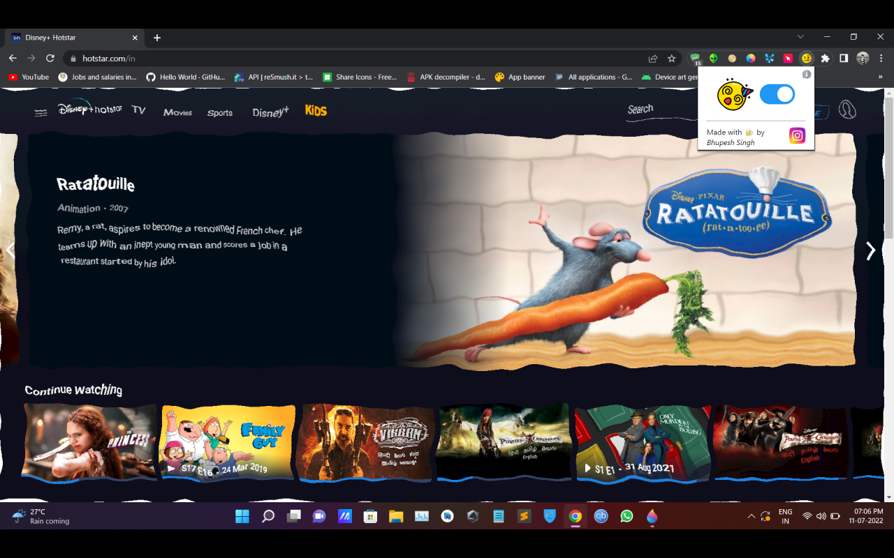 Dizzy Web chrome谷歌浏览器插件_扩展第1张截图