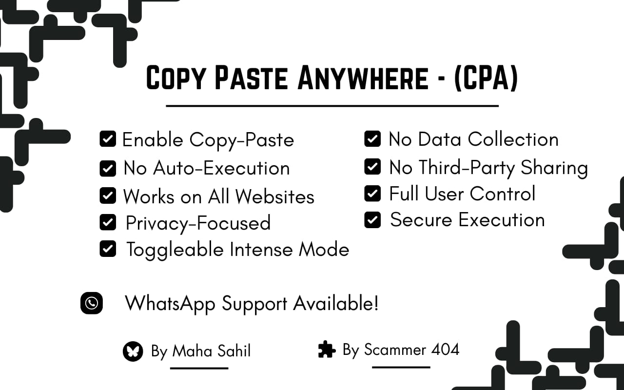 CPA Copy Paste Anywhere chrome谷歌浏览器插件_扩展第1张截图