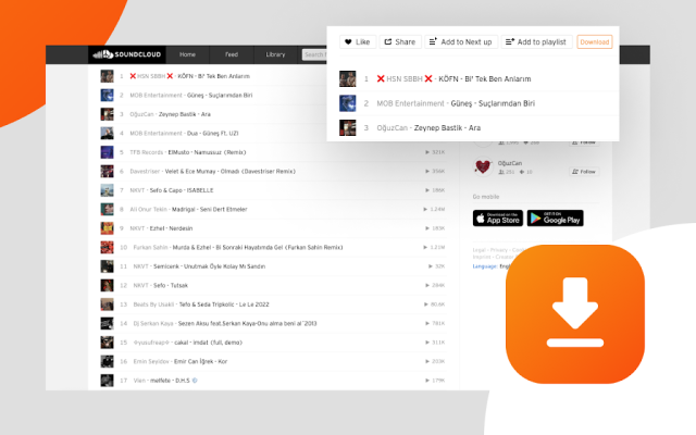 SoundCloud Downloader chrome谷歌浏览器插件_扩展第1张截图