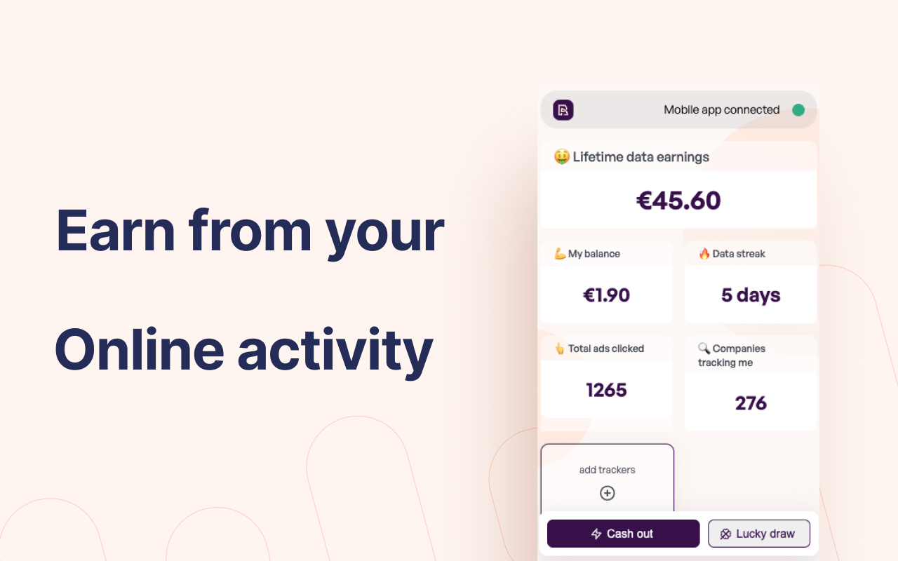 Rita - Earn from your data chrome谷歌浏览器插件_扩展第1张截图