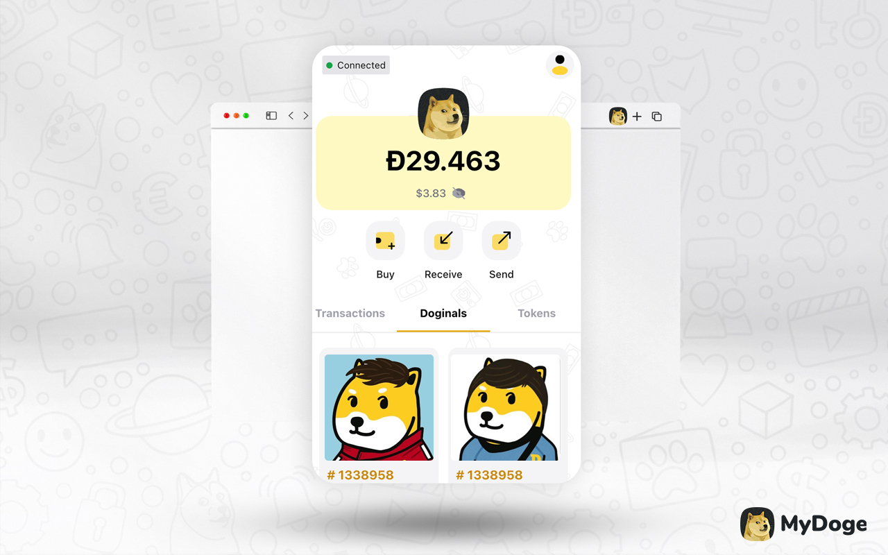 MyDoge - Dogecoin Wallet chrome谷歌浏览器插件_扩展第1张截图