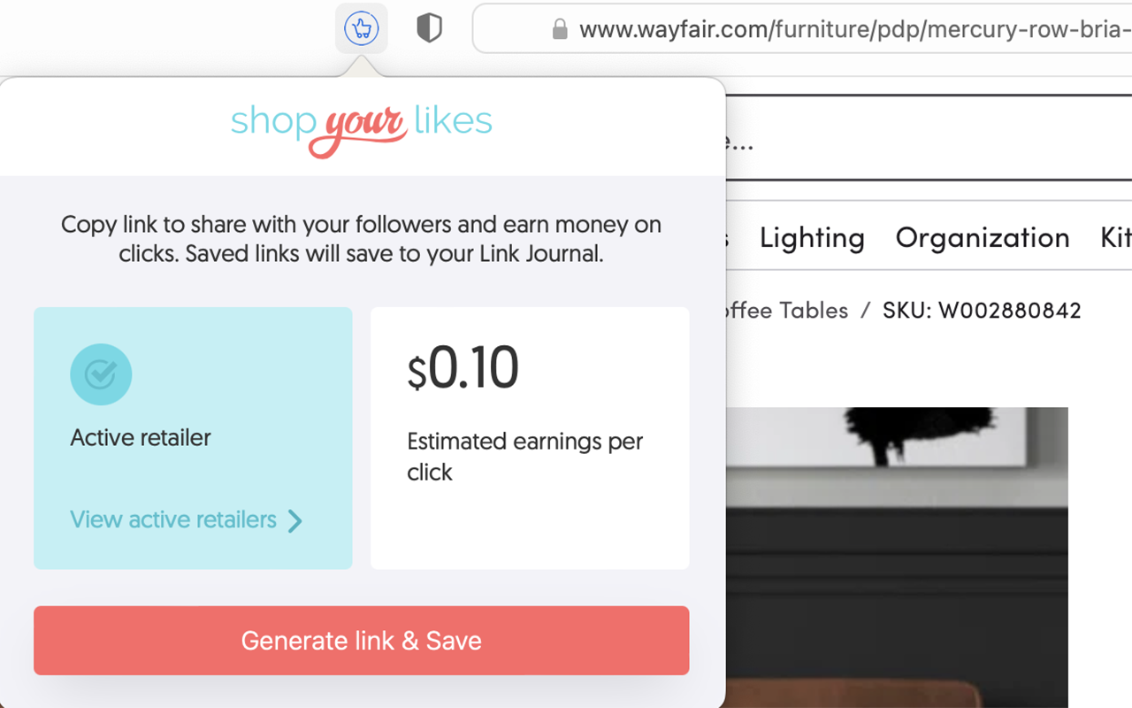 ShopYourLikes Extension chrome谷歌浏览器插件_扩展第1张截图