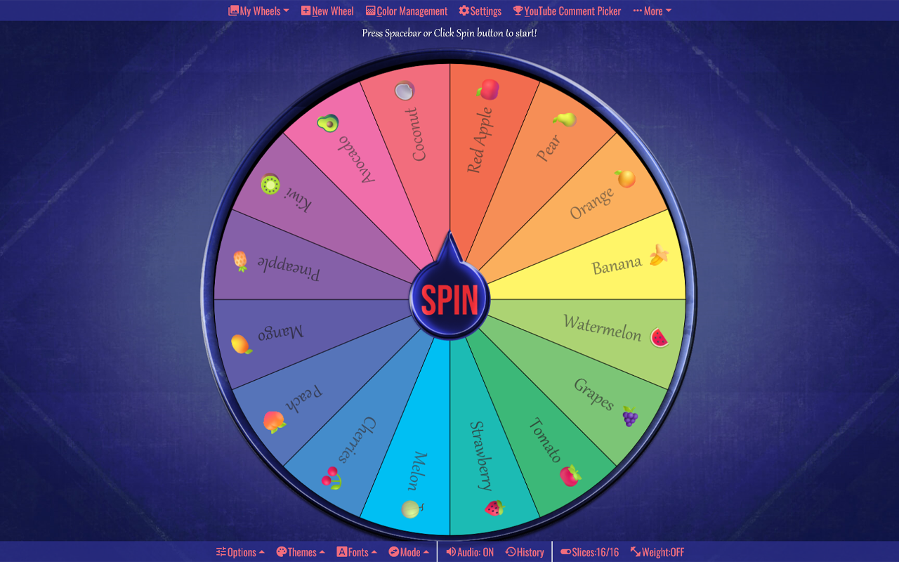 Spin The Wheel Random Picker chrome谷歌浏览器插件_扩展第4张截图