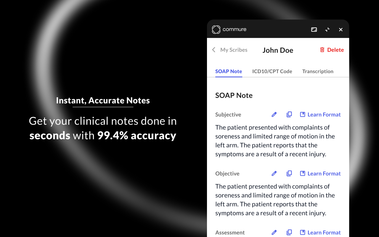 Commure Scribe chrome谷歌浏览器插件_扩展第3张截图