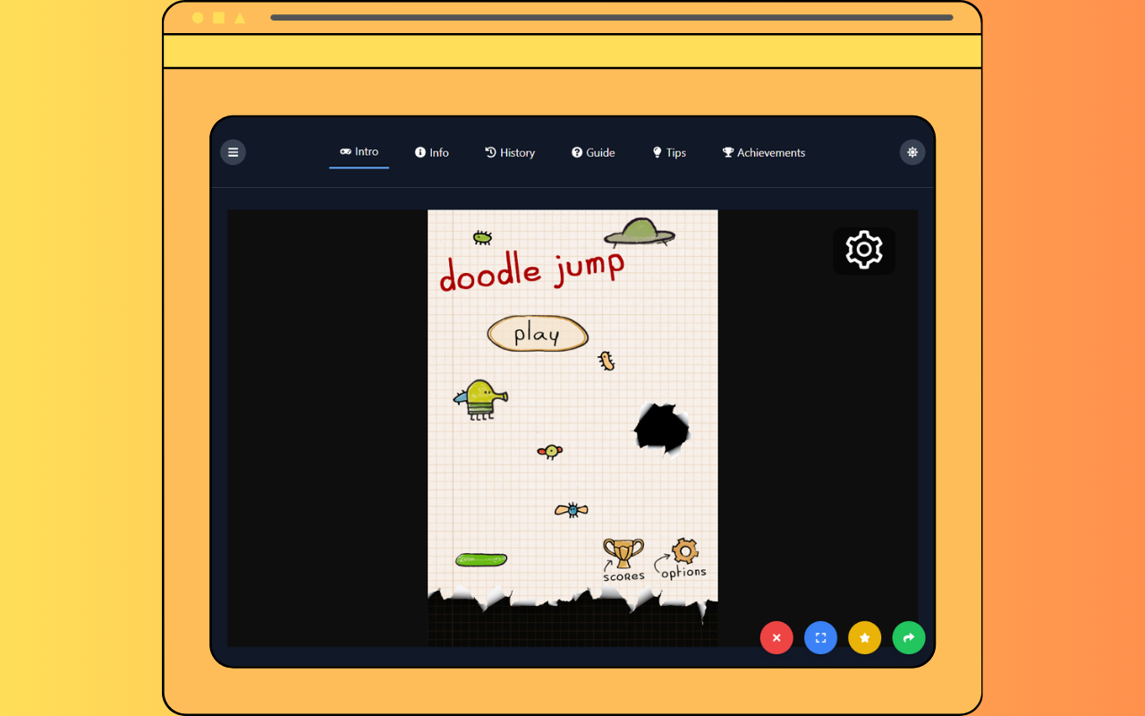 Doodle Jump Unblocked Game chrome谷歌浏览器插件_扩展第1张截图