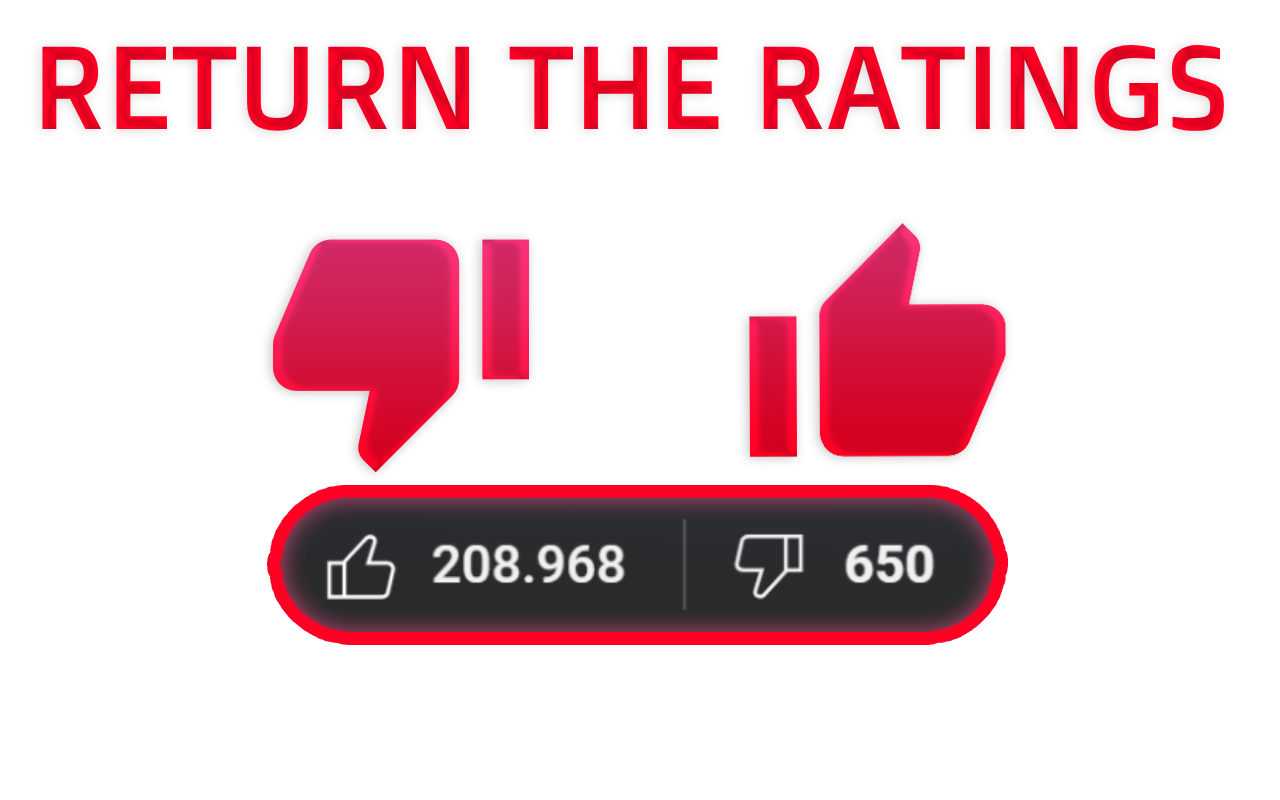 Youtube Dislike Extension - Return Youtube Dislikes chrome谷歌浏览器插件_扩展第1张截图