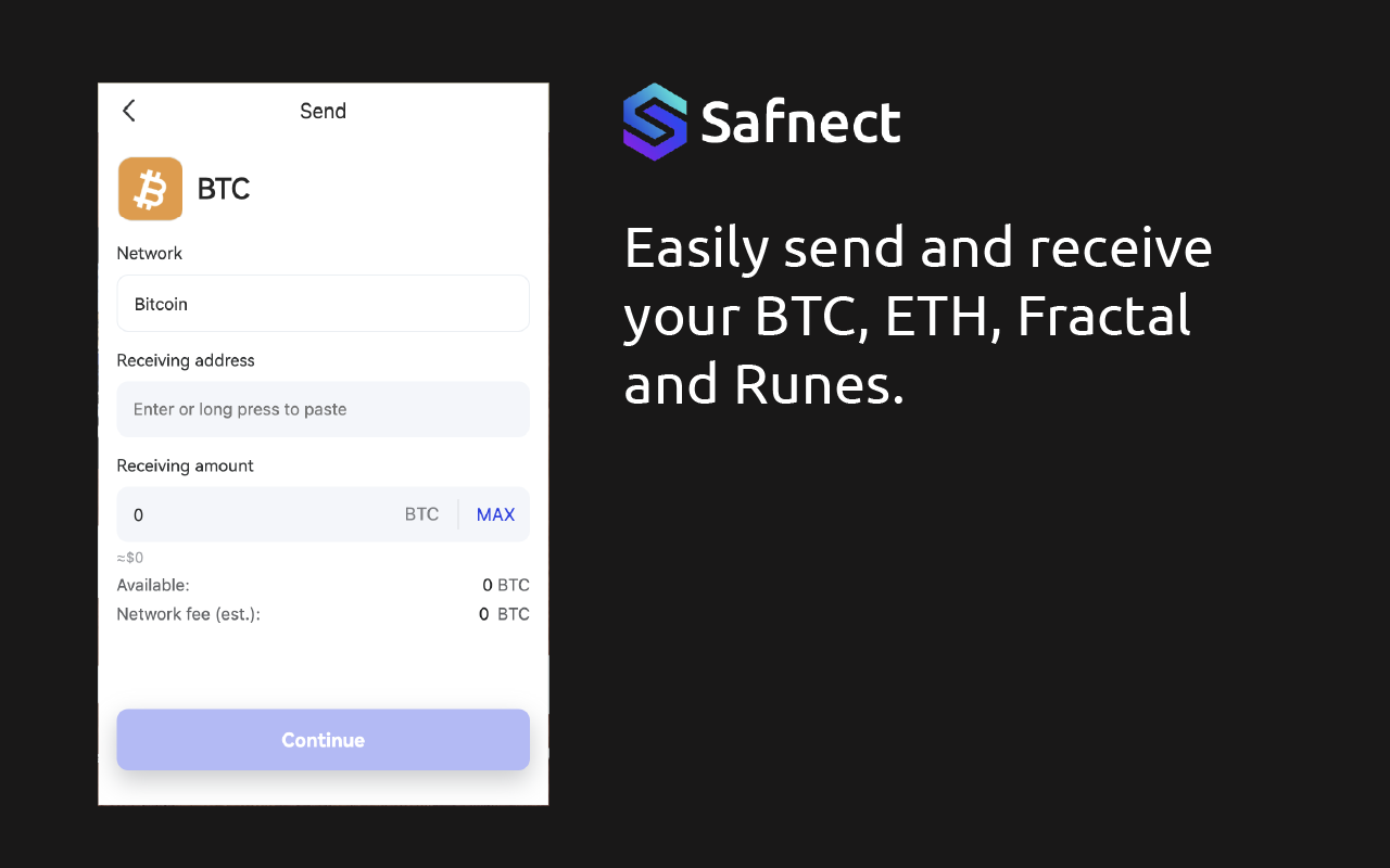 Safnect Wallet chrome谷歌浏览器插件_扩展第3张截图