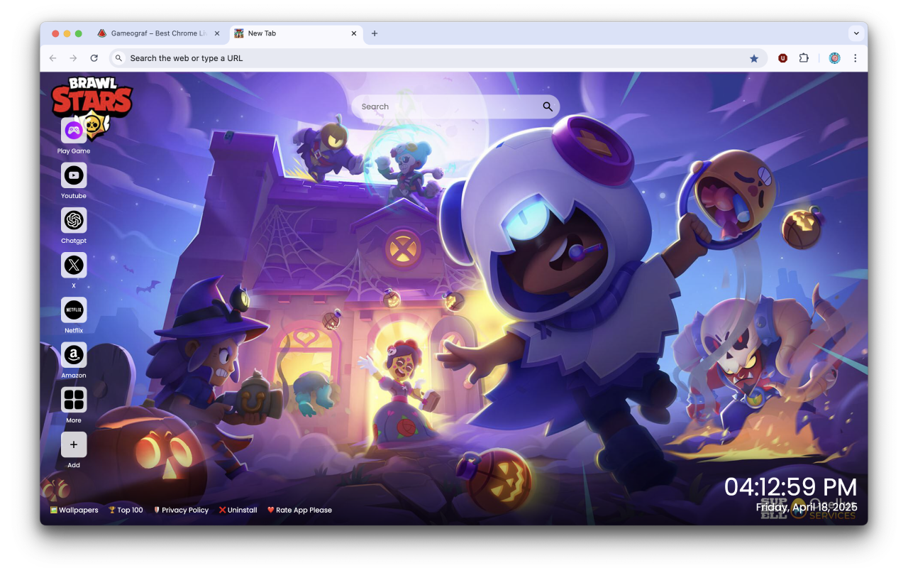 Brawl Stars Wallpapers and New Tab chrome谷歌浏览器插件_扩展第1张截图