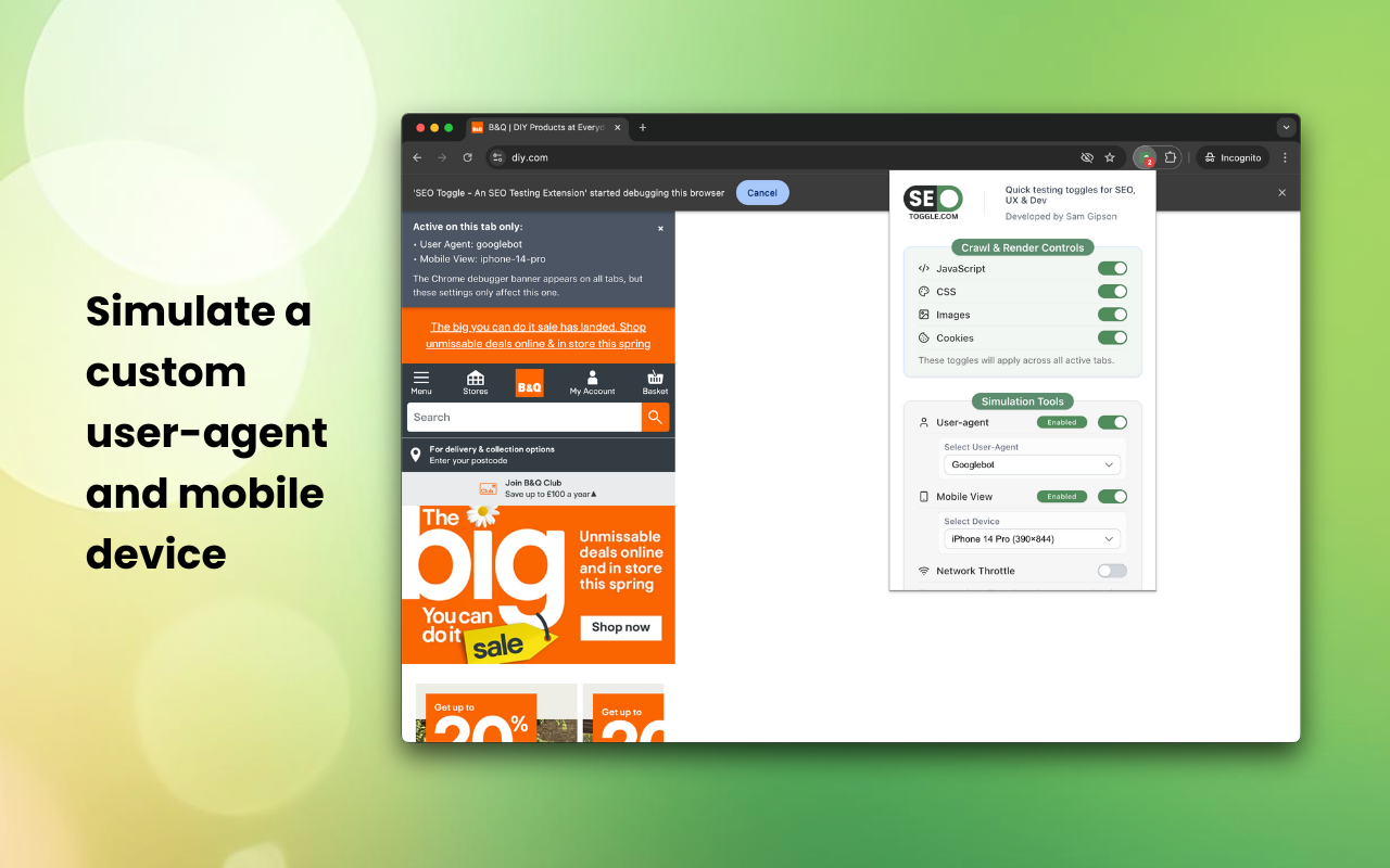 SEO Toggle - An SEO Testing Extension chrome谷歌浏览器插件_扩展第1张截图