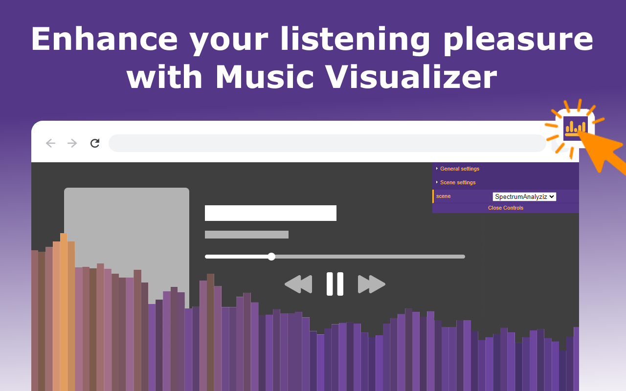 音乐可视化工具 chrome谷歌浏览器插件_扩展第1张截图