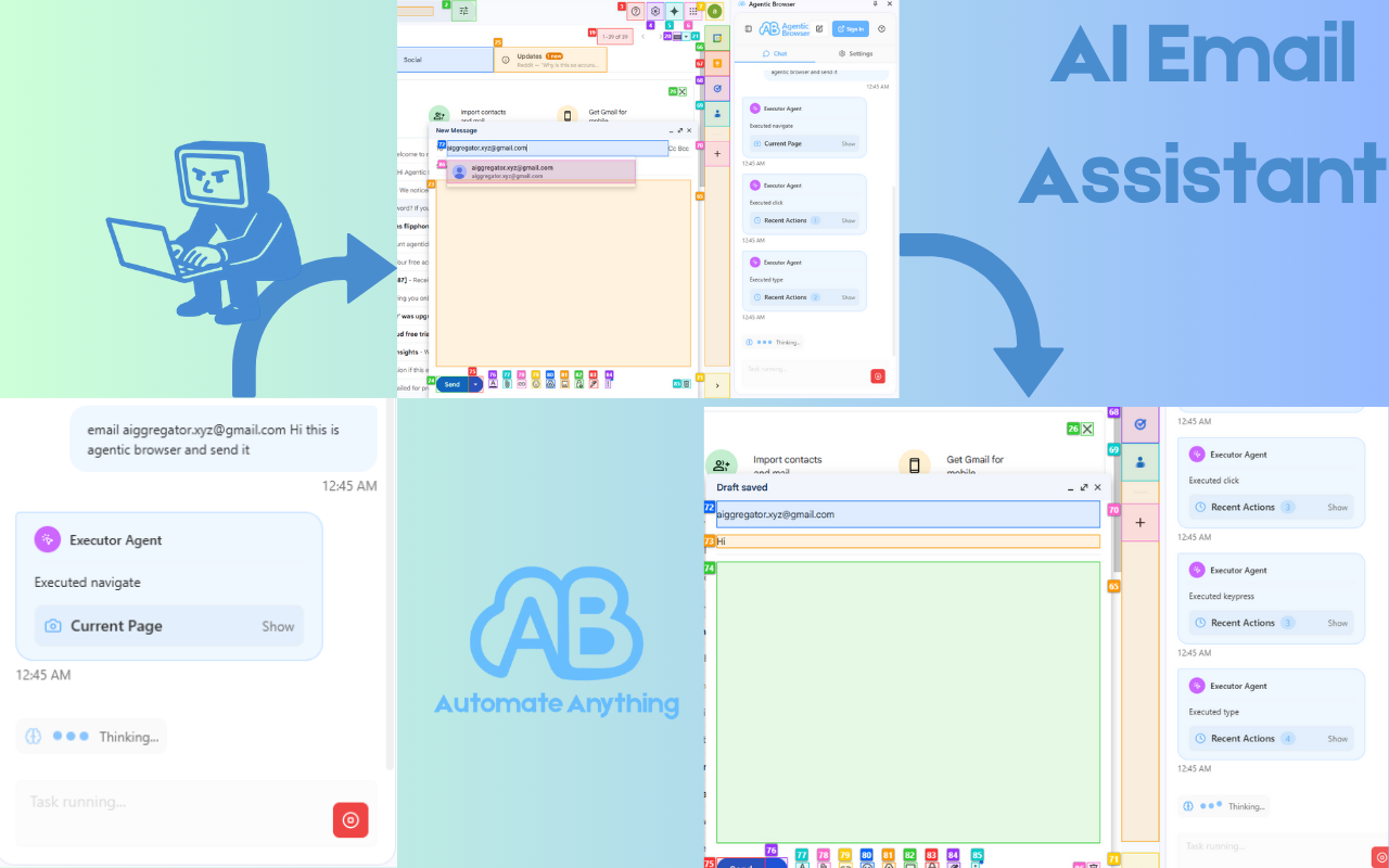 Agentic Browser - AI Powered Web Automation Agent chrome谷歌浏览器插件_扩展第4张截图