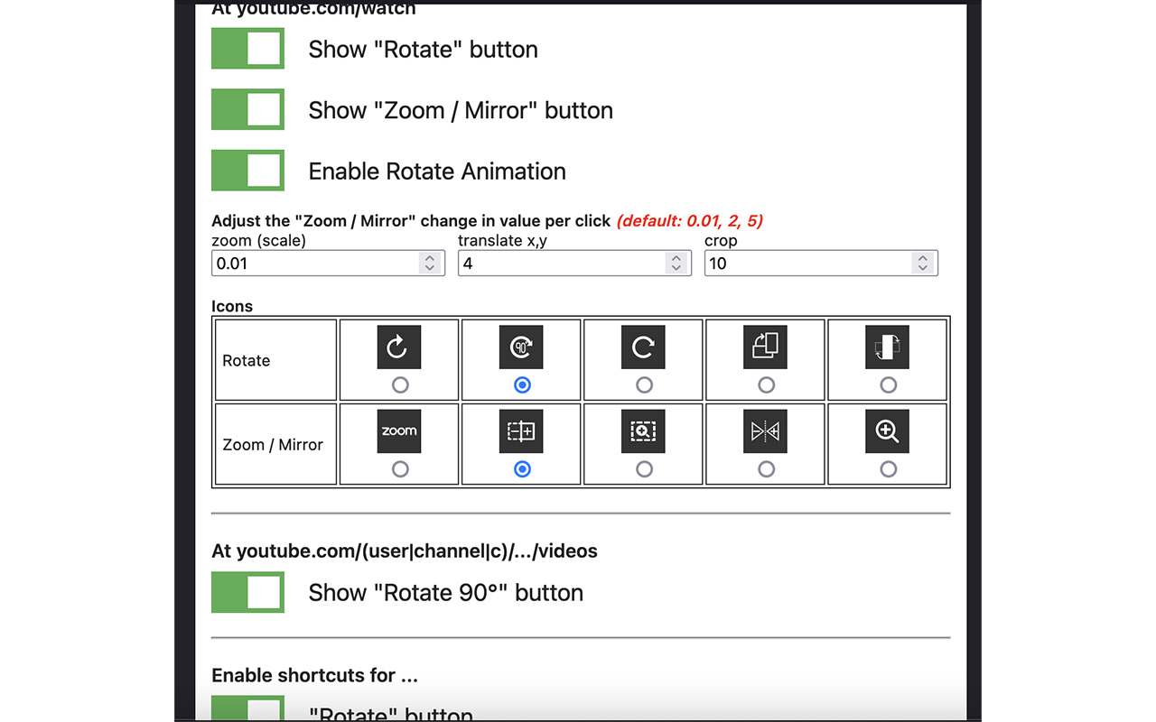 Rotate Youtube Video chrome谷歌浏览器插件_扩展第4张截图
