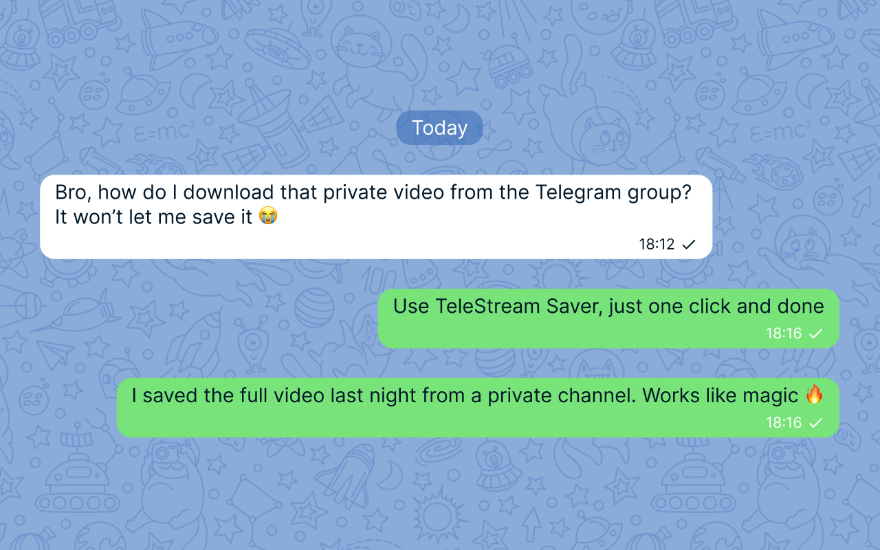 TeleStream Saver – Telegram Private Media Downloader chrome谷歌浏览器插件_扩展第1张截图