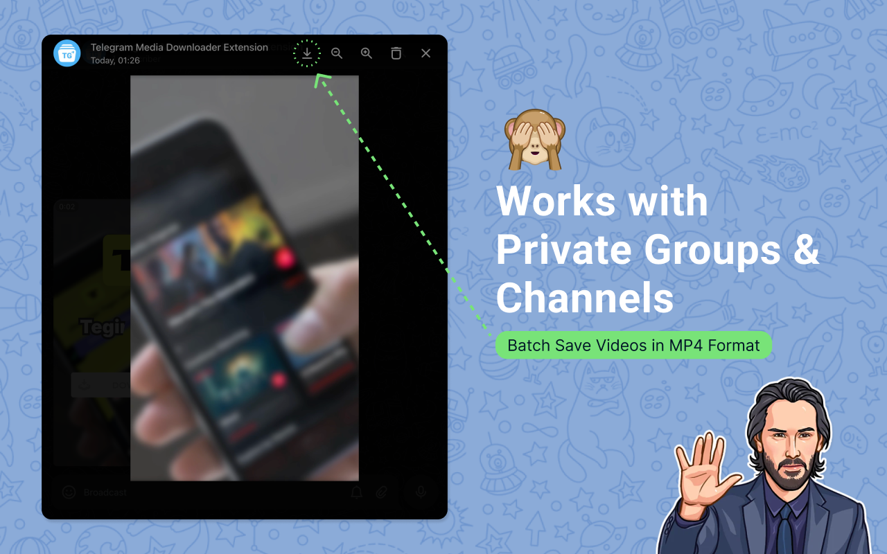 TeleStream Saver – Telegram Private Media Downloader chrome谷歌浏览器插件_扩展第4张截图