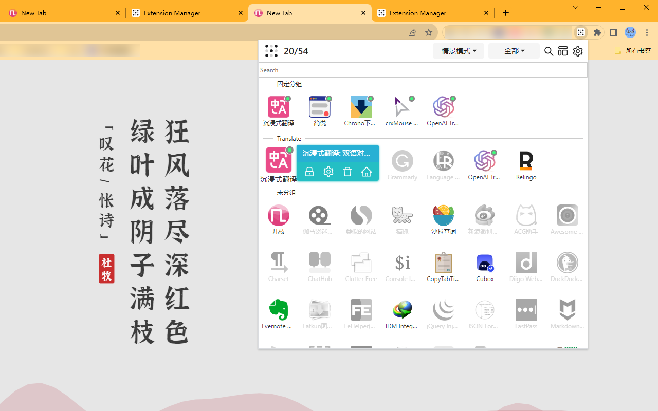 扩展管理器（Extension Manager） chrome谷歌浏览器插件_扩展第1张截图