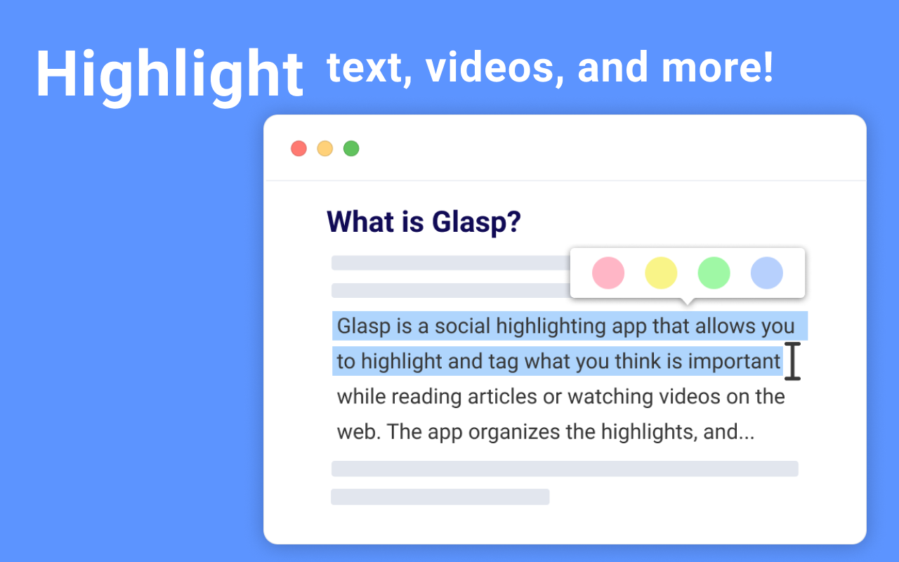 Glasp Web Highlighter: PDF & Web Highlight chrome谷歌浏览器插件_扩展第2张截图