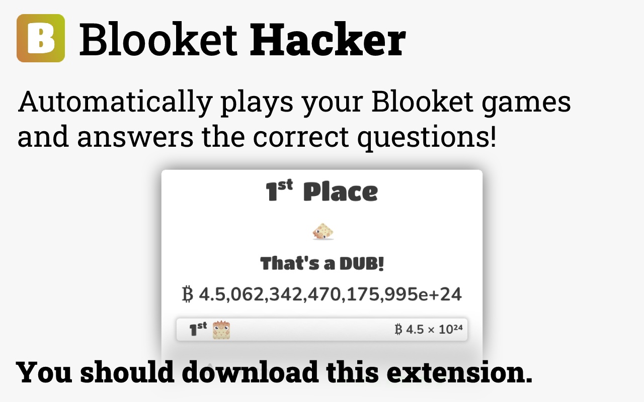 Blooket Hacker chrome谷歌浏览器插件_扩展第2张截图