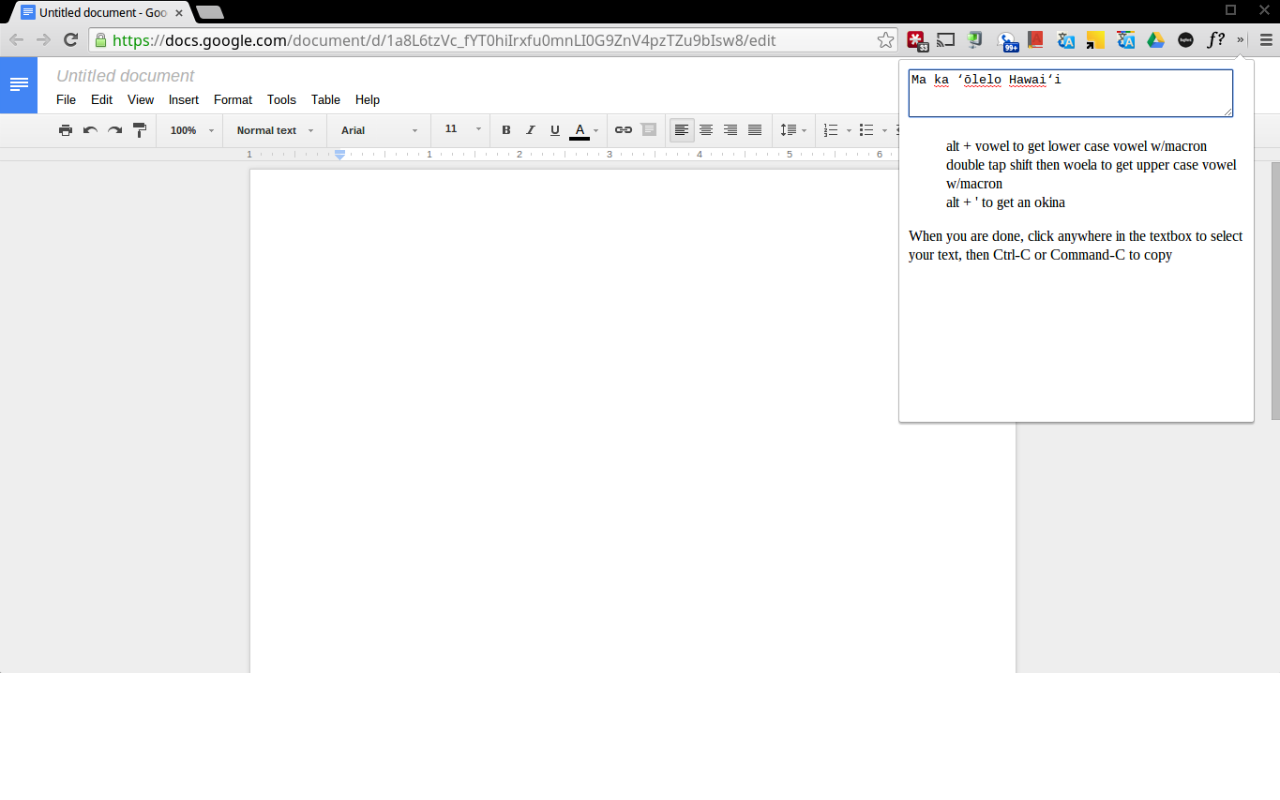 Polynesian Text chrome谷歌浏览器插件_扩展第1张截图