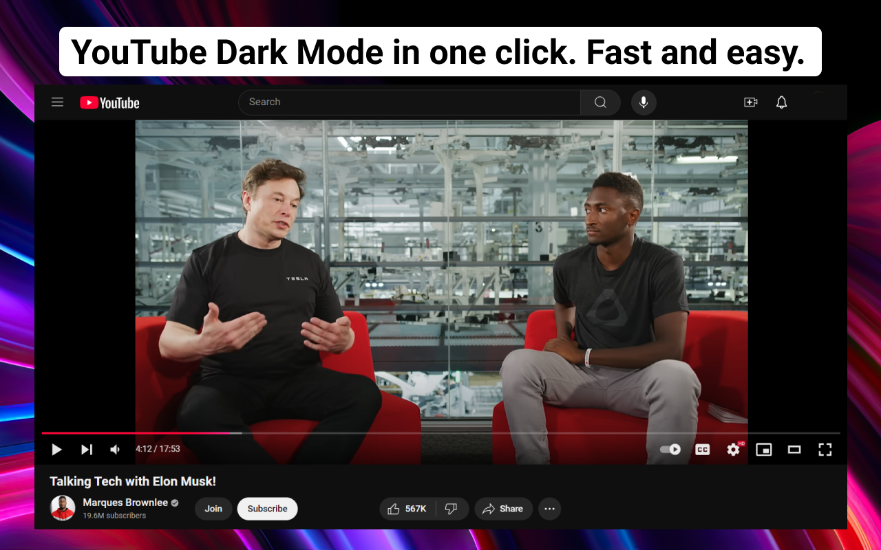 YouTube 暗黑模式 - YouTube Dark Mode chrome谷歌浏览器插件_扩展第2张截图