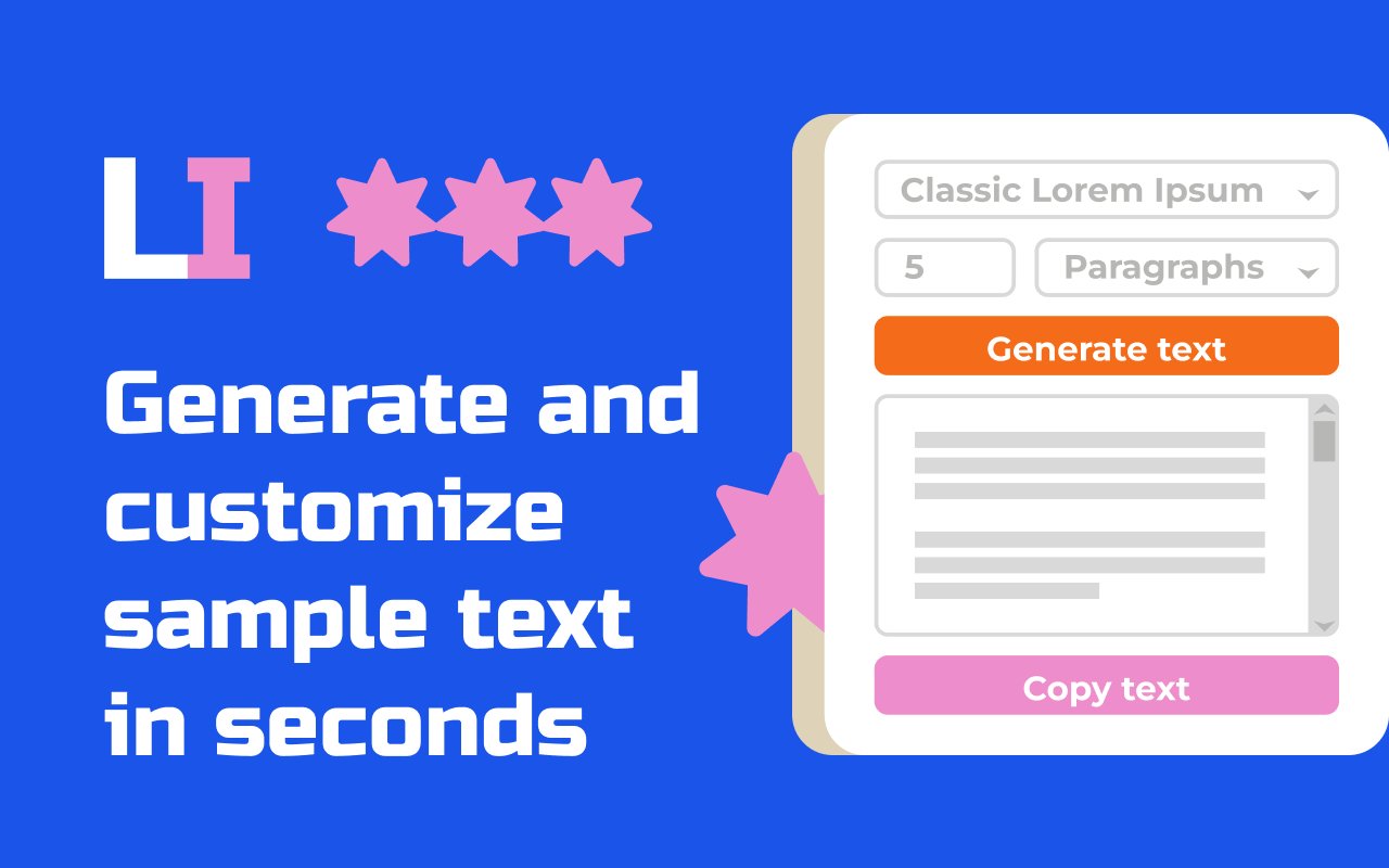 Lorem Ipsum 生成器 chrome谷歌浏览器插件_扩展第1张截图