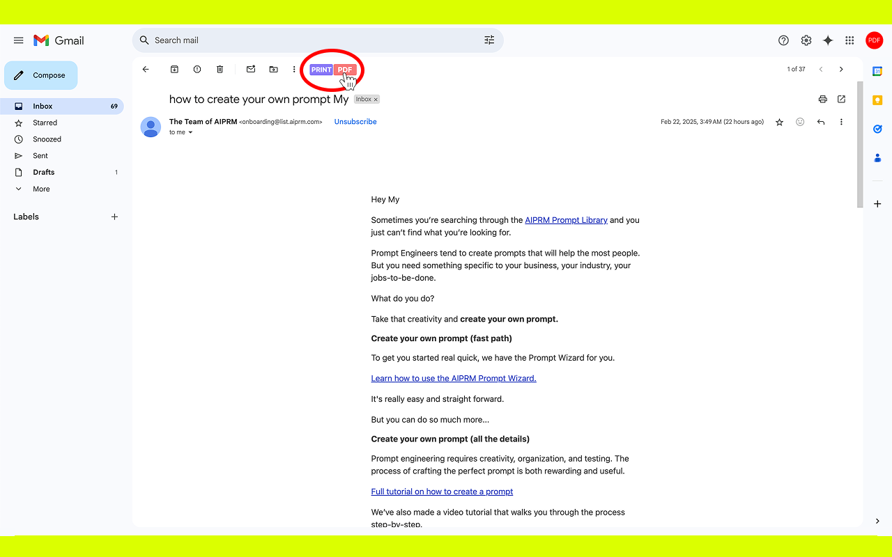 将Gmail中的邮件保存为PDF chrome谷歌浏览器插件_扩展第1张截图