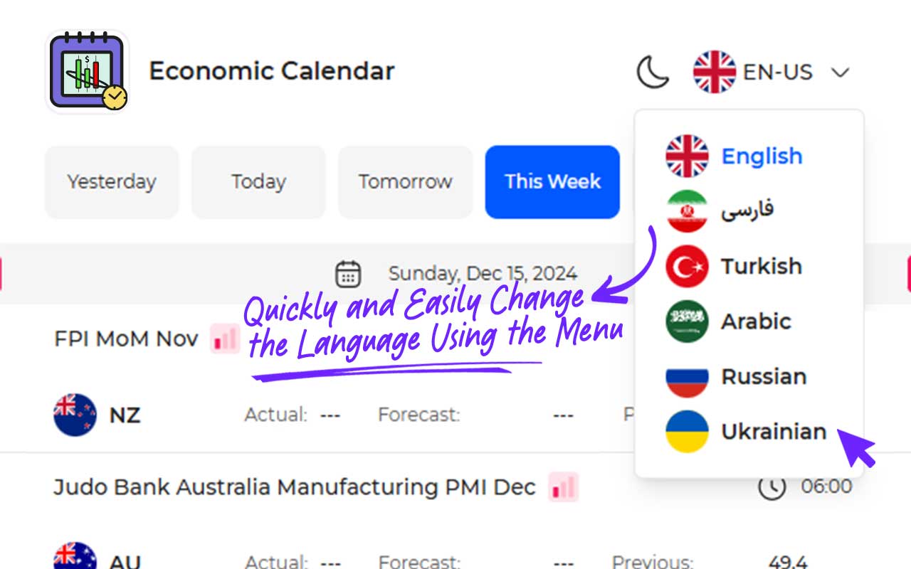Economic Calendar TFlab Events (Forex, Crypto & Stock Market) chrome谷歌浏览器插件_扩展第4张截图