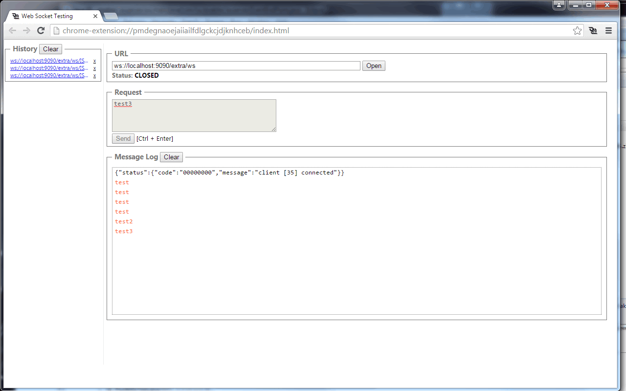 WebSocket Test Client chrome谷歌浏览器插件_扩展第1张截图