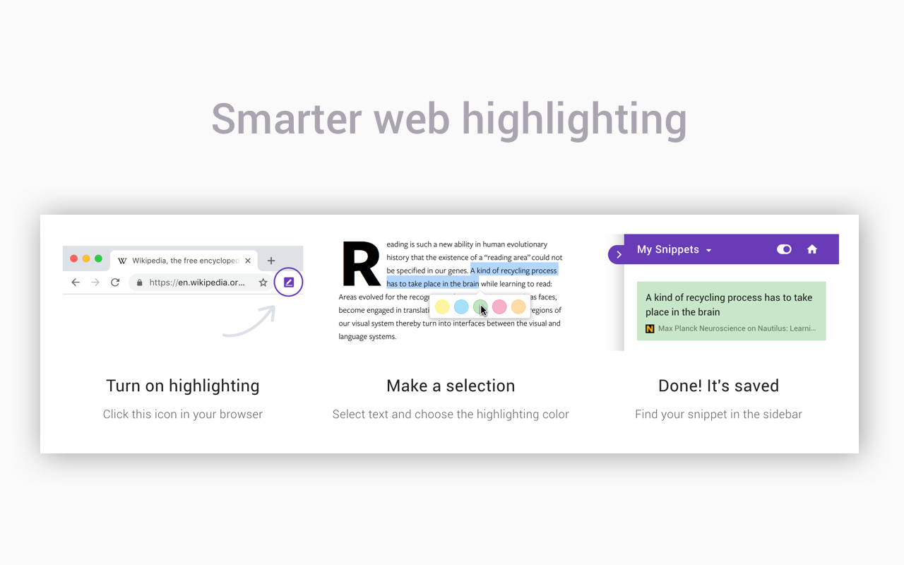 Snippet Highlighter - Web & PDF chrome谷歌浏览器插件_扩展第1张截图