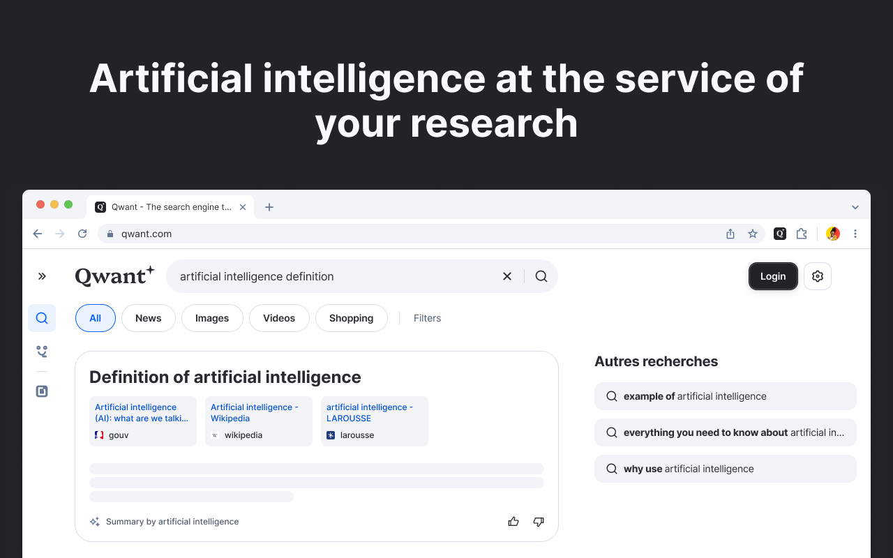 Qwant - Search engine and tracker blocker chrome谷歌浏览器插件_扩展第3张截图
