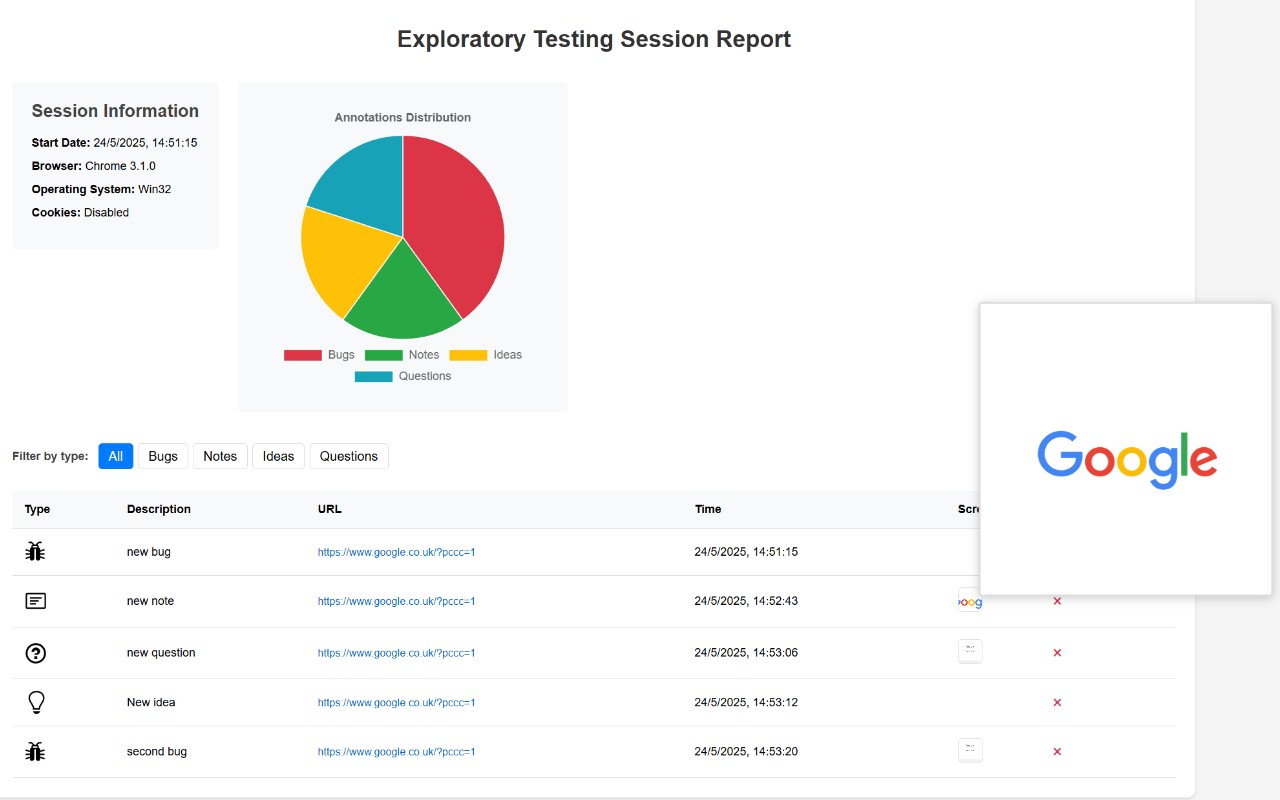Exploratory Testing chrome谷歌浏览器插件_扩展第5张截图