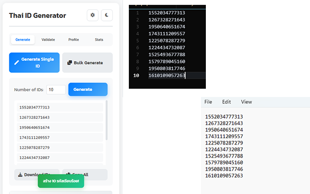 Thai Citizen ID Generator chrome谷歌浏览器插件_扩展第4张截图