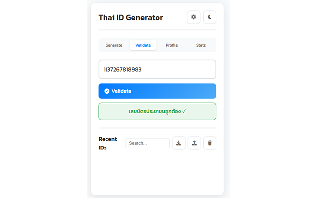 Thai Citizen ID Generator chrome谷歌浏览器插件_扩展第5张截图