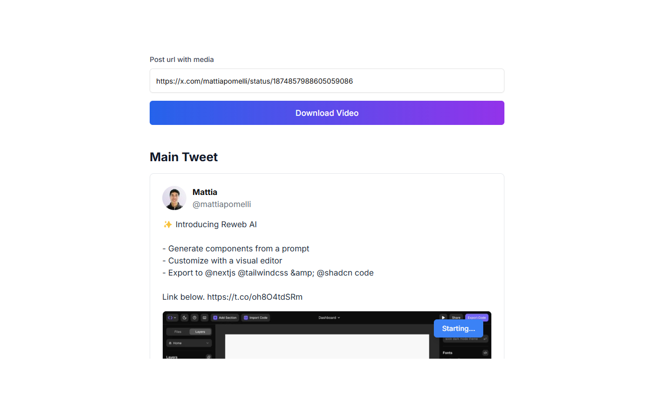 xsavr - Twitter Video Downloader chrome谷歌浏览器插件_扩展第1张截图