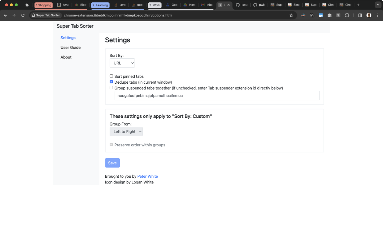 Super Tab Sorter chrome谷歌浏览器插件_扩展第5张截图