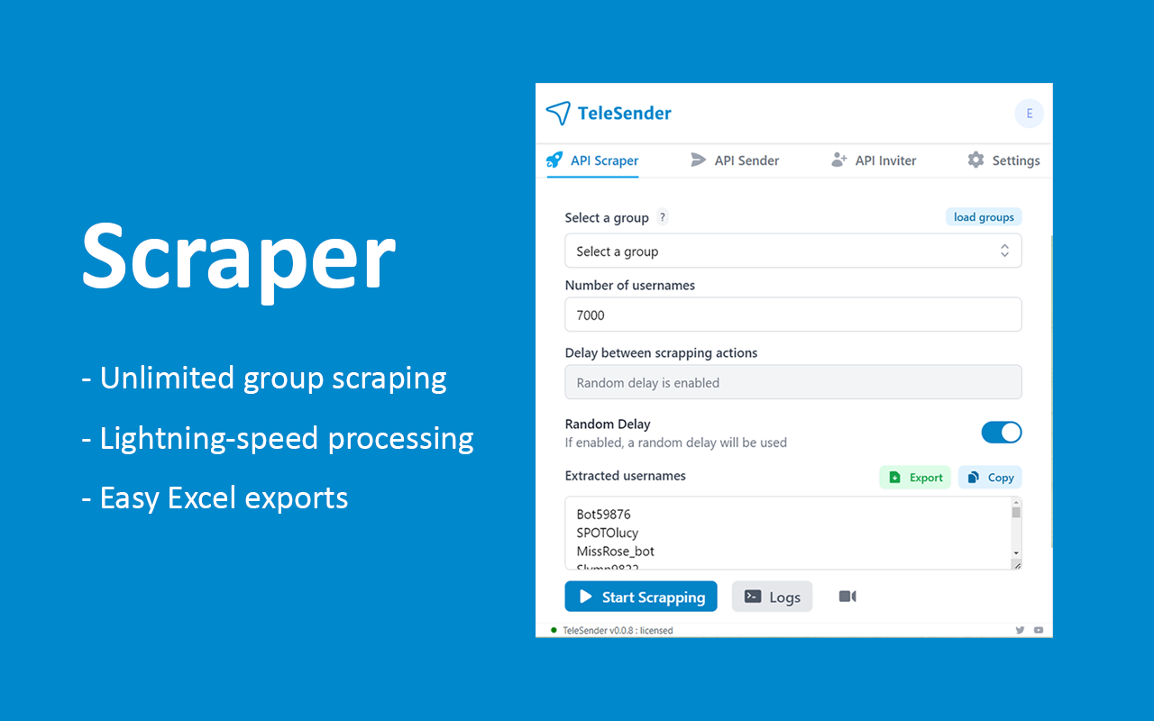 TeleSender chrome谷歌浏览器插件_扩展第1张截图