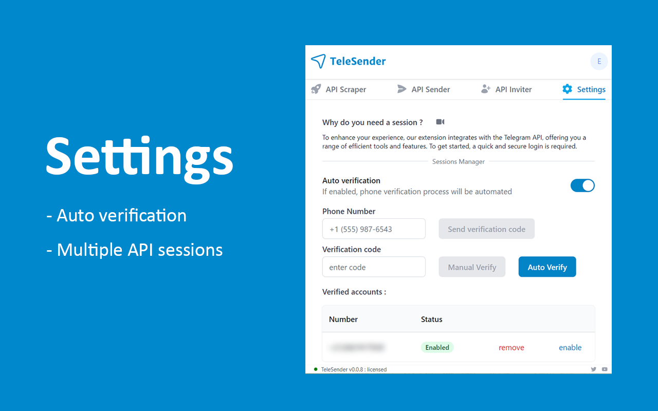TeleSender chrome谷歌浏览器插件_扩展第5张截图