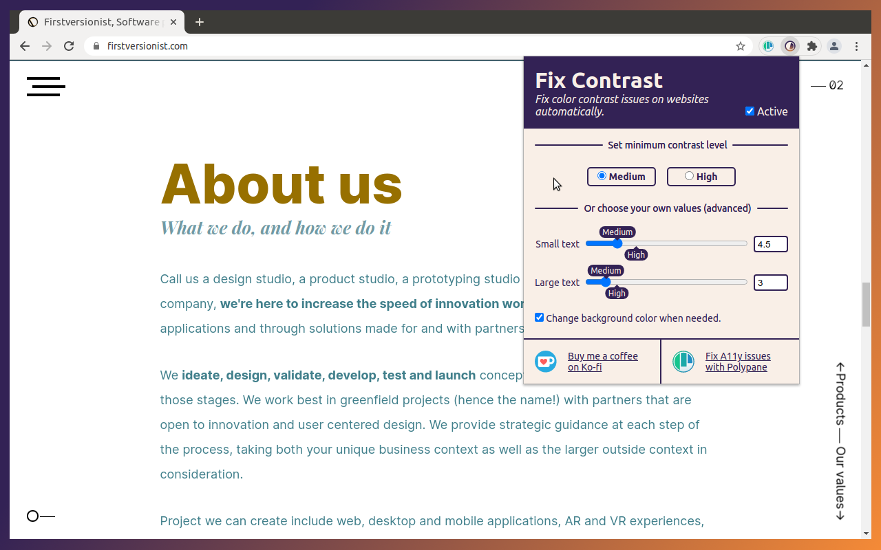 Fix Contrast chrome谷歌浏览器插件_扩展第1张截图